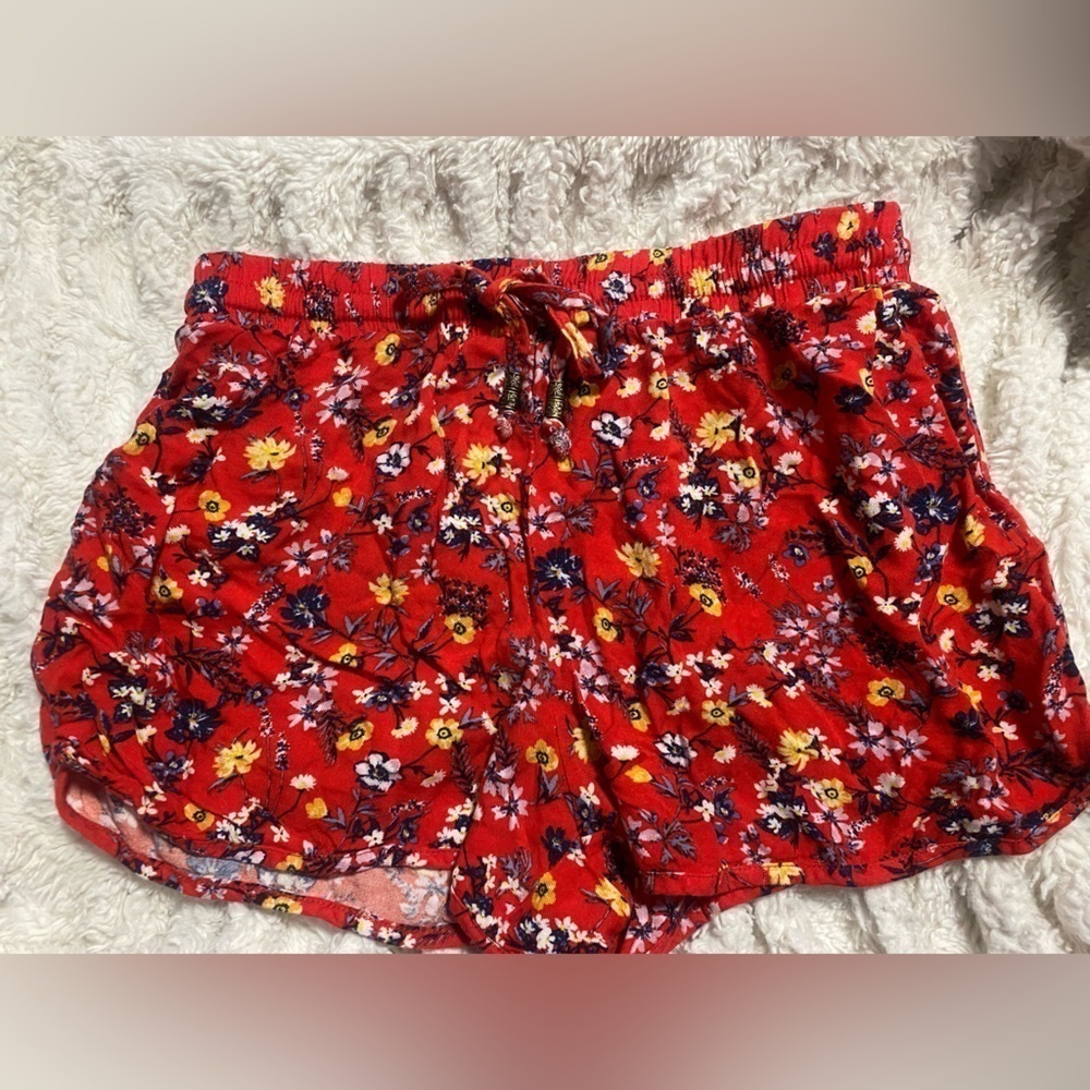 PINK Republic Red Floral Shorts
